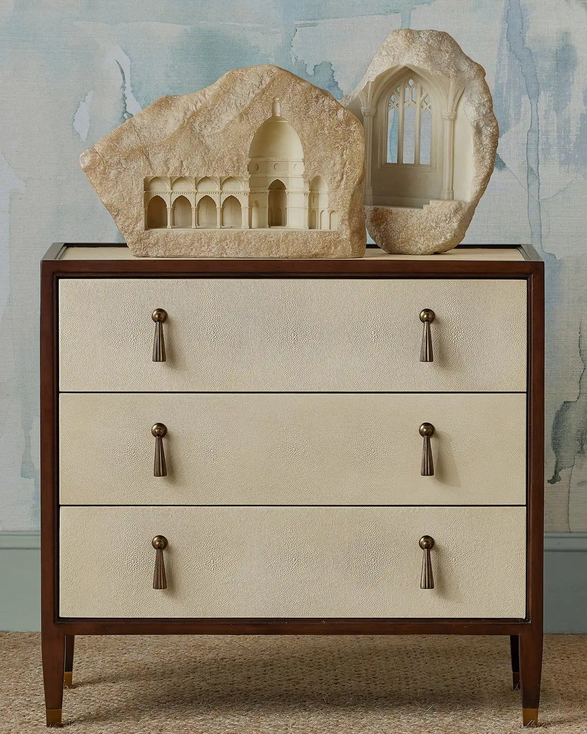 CURREY & COMPANY, EVIE SHAGREEN CHEST, NIGHTSTANDS