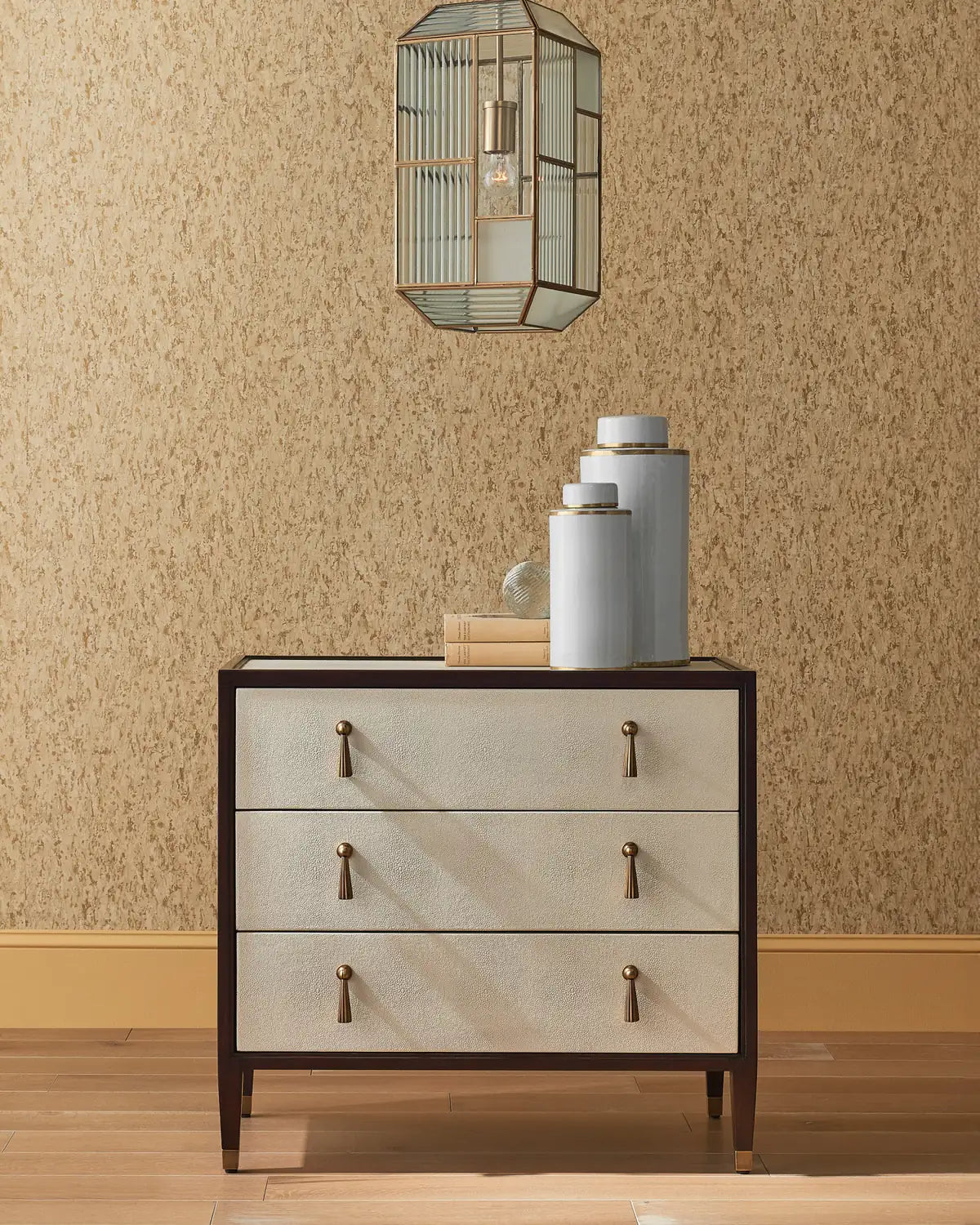 CURREY & COMPANY, EVIE SHAGREEN CHEST, NIGHTSTANDS