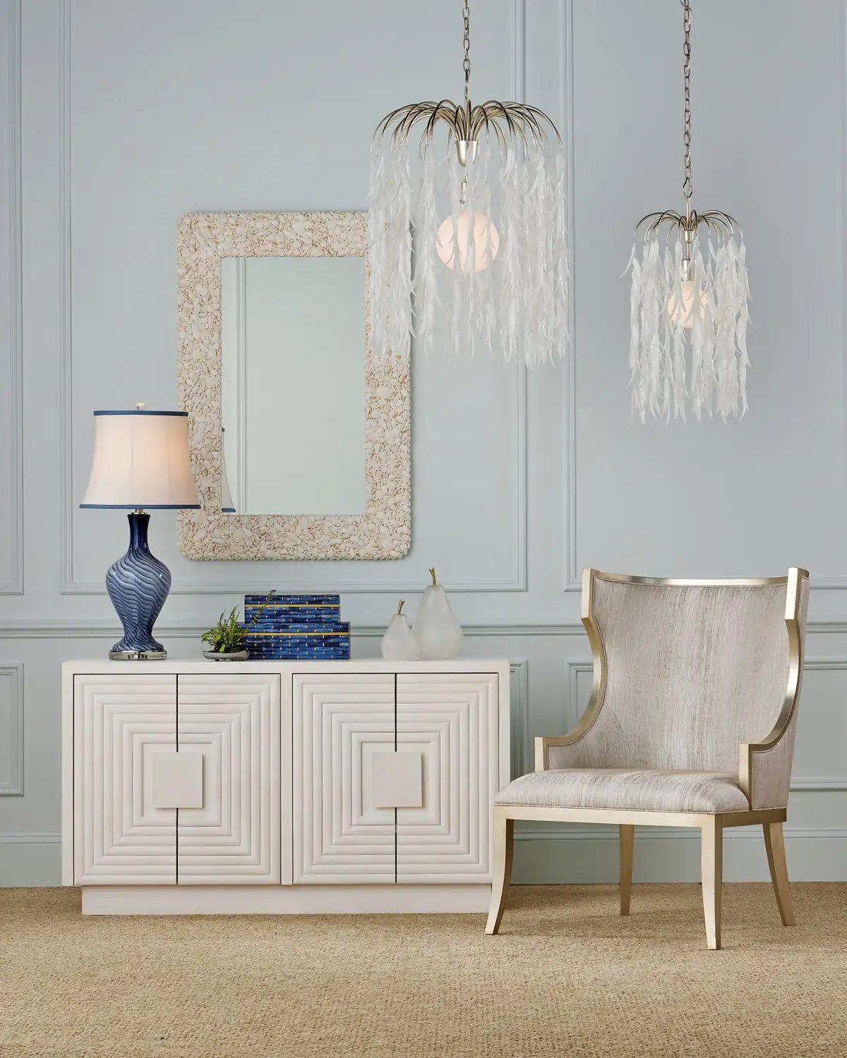 CURREY & COMPANY MOROMBE CABINET - Cabinets & Bar