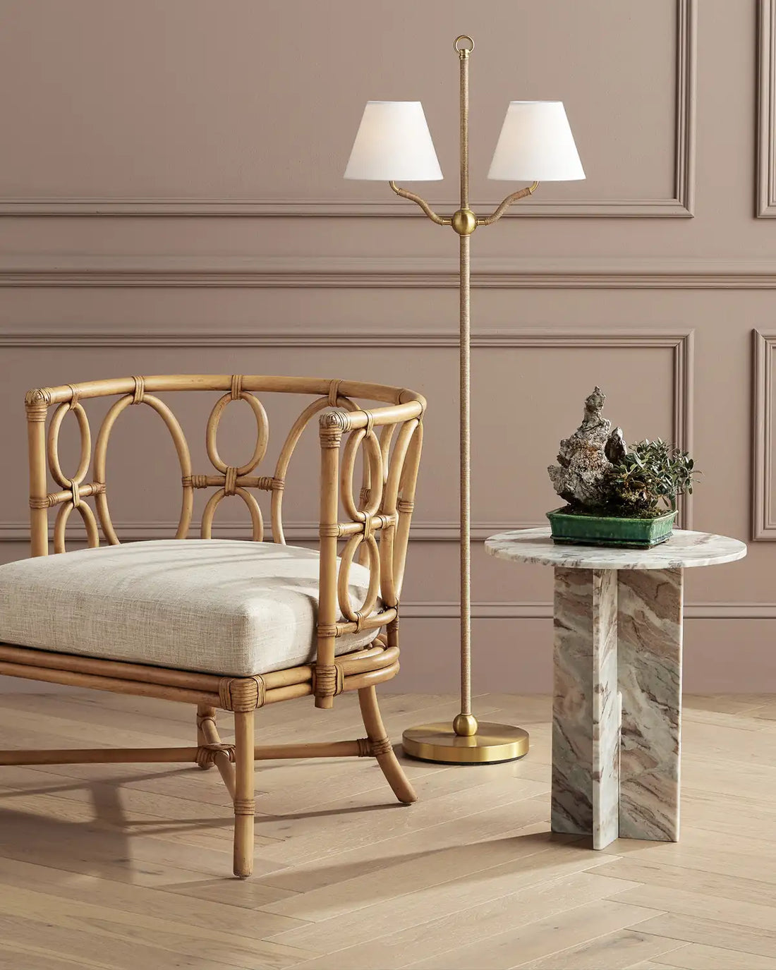 CURREY & COMPANY HARMON TORONTO MARBLE ACCENT TABLE - Dining Tables