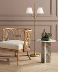 CURREY & COMPANY HARMON TORONTO MARBLE ACCENT TABLE - Dining Tables