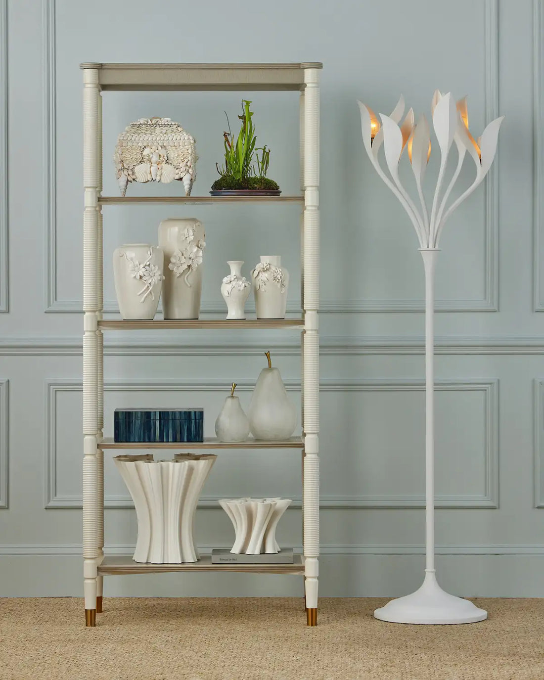 CURREY & COMPANY ASTER ETAGERE - Decorative Accents