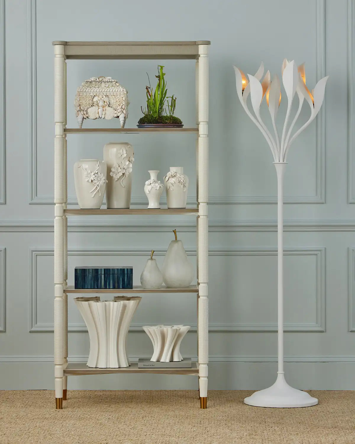 CURREY & COMPANY ASTER ETAGERE - Decorative Accents
