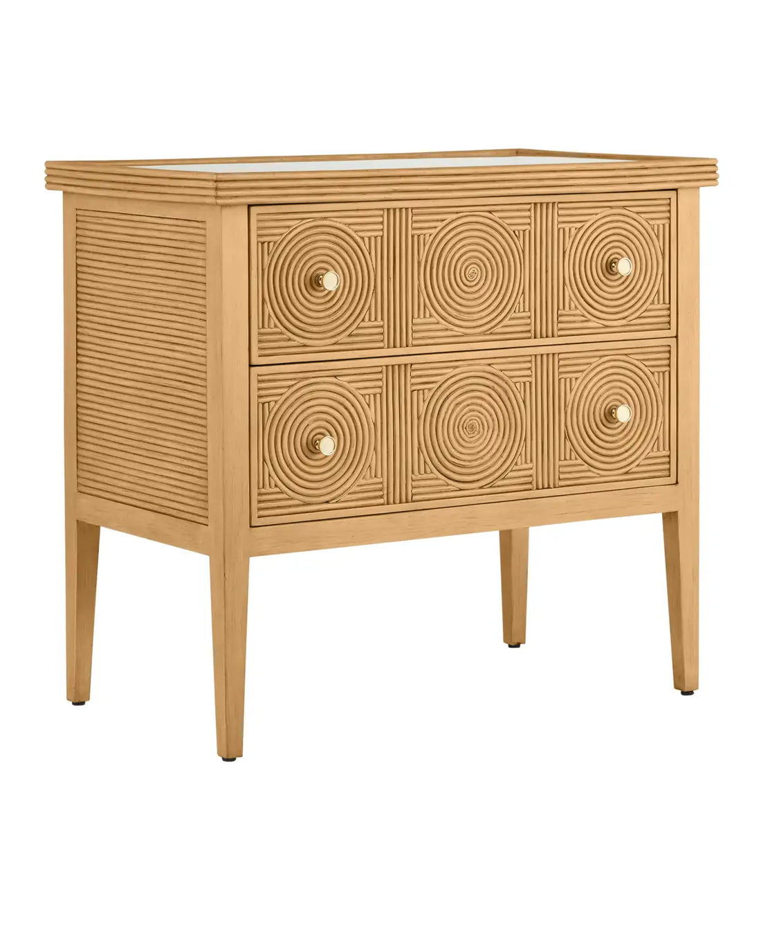 CURREY & COMPANY, SANTOS SEA SAND CHEST, NIGHTSTANDS