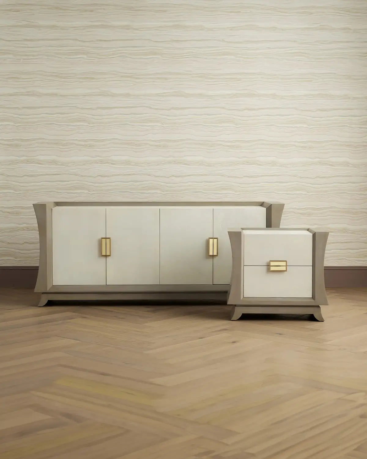 CURREY & COMPANY KOJI CREDENZA - Cabinets & Bar