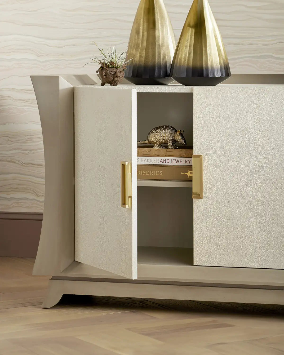 CURREY & COMPANY KOJI CREDENZA - Cabinets & Bar