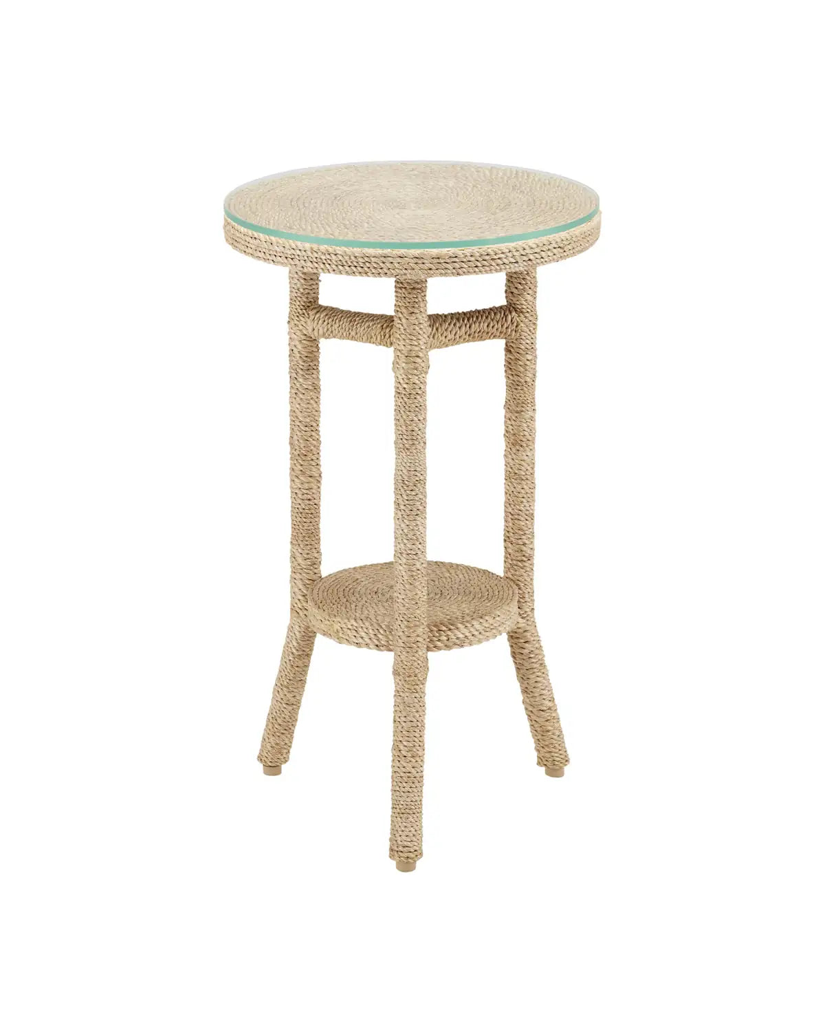 CURREY & COMPANY LIMAY ROPE DRINKS TABLE - Dining Tables