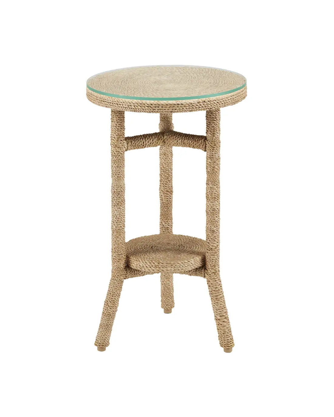 CURREY & COMPANY LIMAY ROPE DRINKS TABLE - Dining Tables