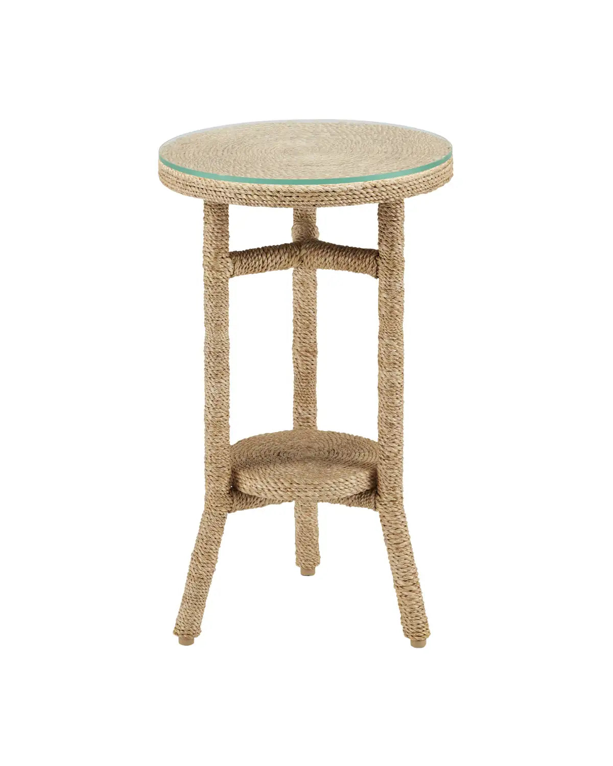 CURREY & COMPANY LIMAY ROPE DRINKS TABLE - Dining Tables
