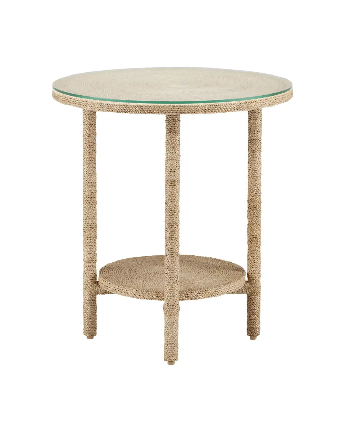 CURREY & COMPANY LIMAY ROPE ACCENT TABLE - Dining Tables