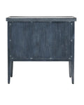 CURREY & COMPANY, SANTOS VINTAGE NAVY CHEST, NIGHTSTANDS