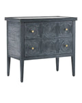 CURREY & COMPANY, SANTOS VINTAGE NAVY CHEST, NIGHTSTANDS