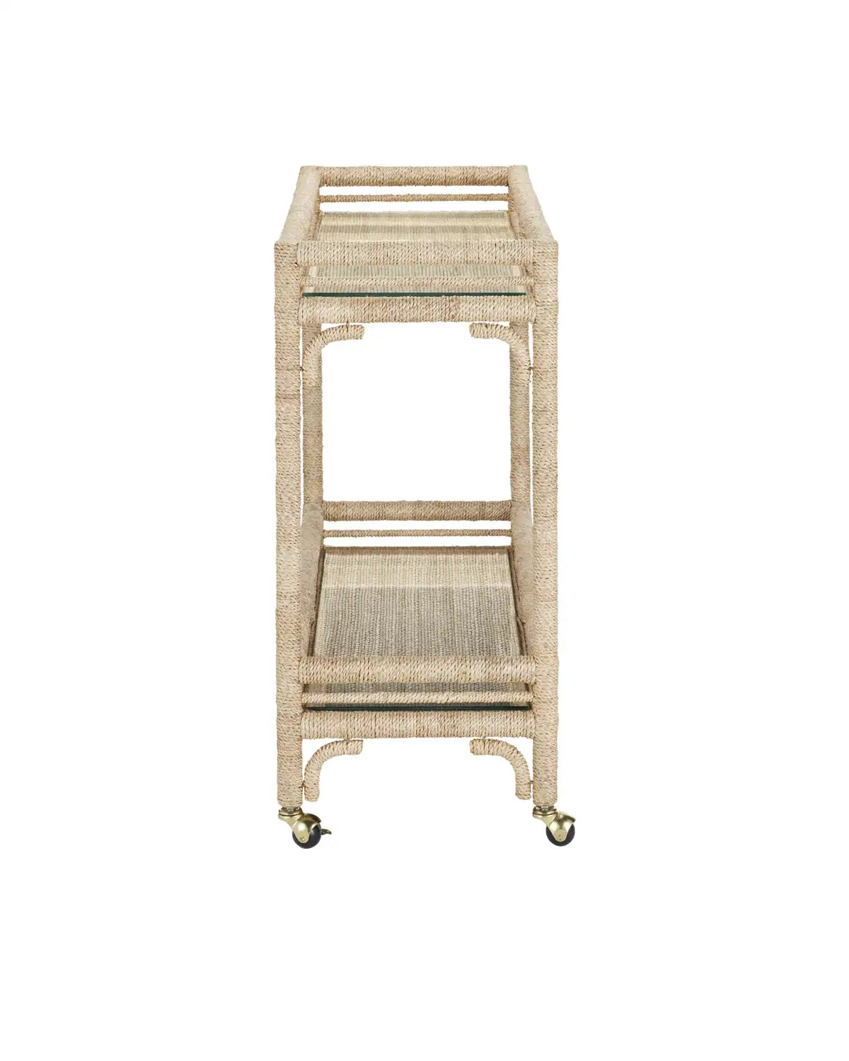 CURREY & COMPANY OLISA ROPE BAR CART - Decorative Accents