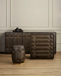 CURREY & COMPANY KENDALL DOVE GRAY ACCENT TABLE - Dining Tables