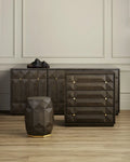 CURREY & COMPANY KENDALL DOVE GRAY CREDENZA - Cabinets & Bar