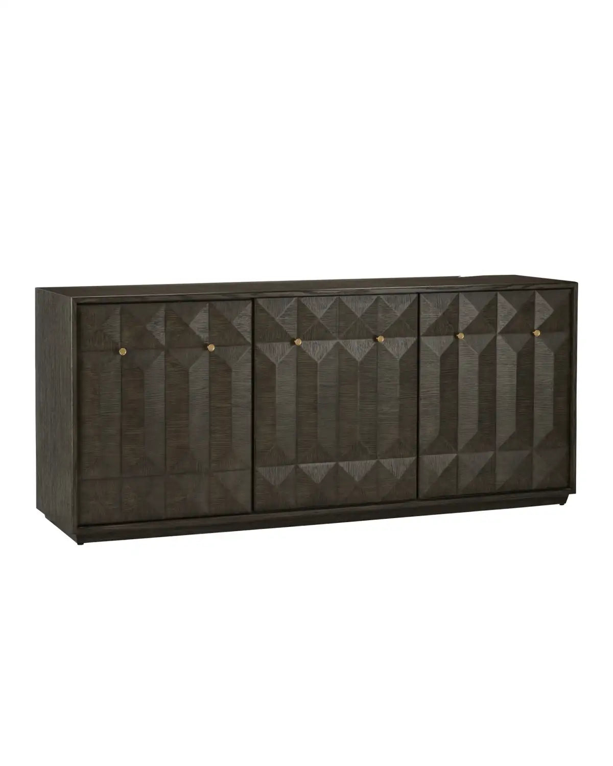 CURREY & COMPANY KENDALL DOVE GRAY CREDENZA - Cabinets & Bar