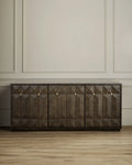 CURREY & COMPANY KENDALL DOVE GRAY CREDENZA - Cabinets & Bar