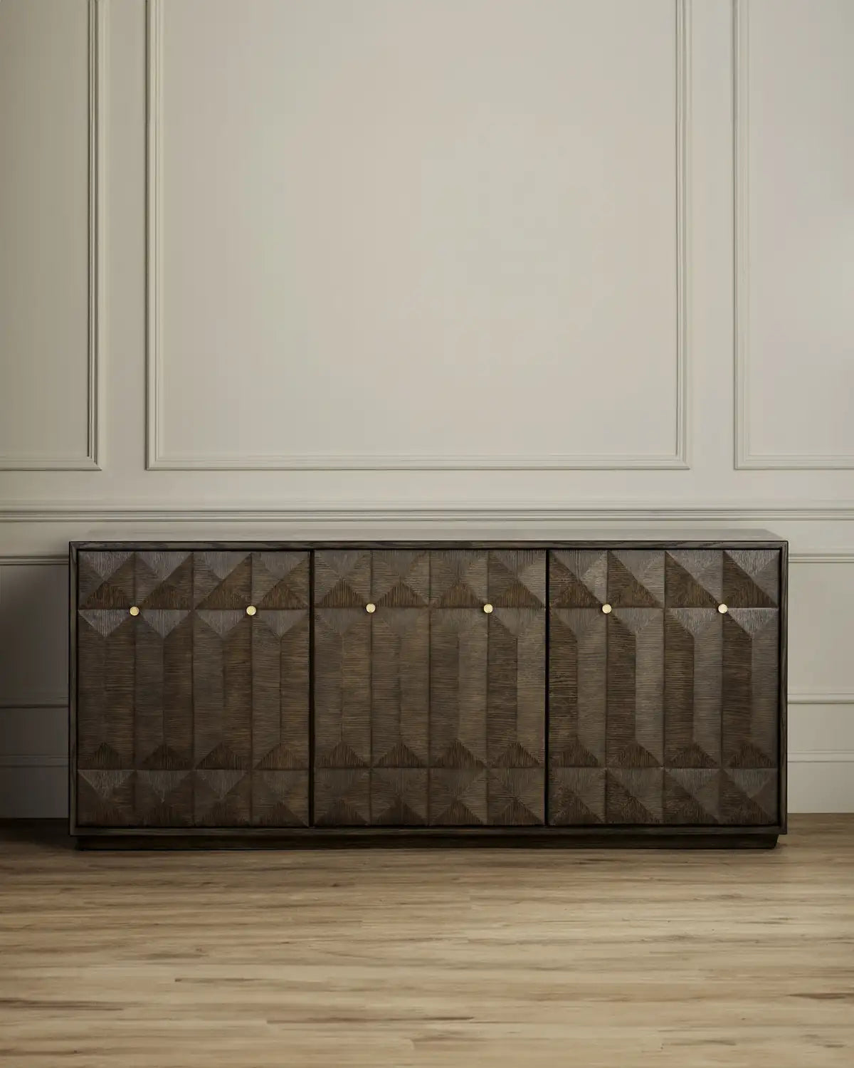 CURREY & COMPANY KENDALL DOVE GRAY CREDENZA - Cabinets & Bar
