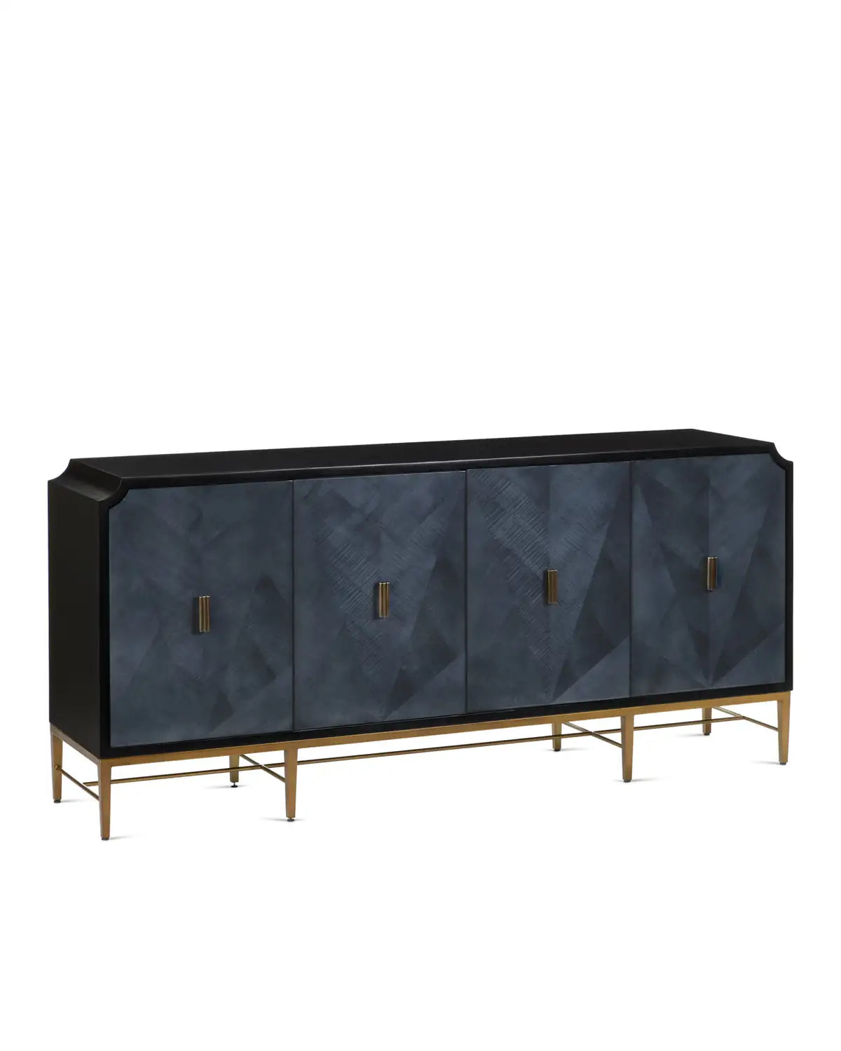 CURREY & COMPANY KALLISTA BLUE CREDENZA - Cabinets & Bar