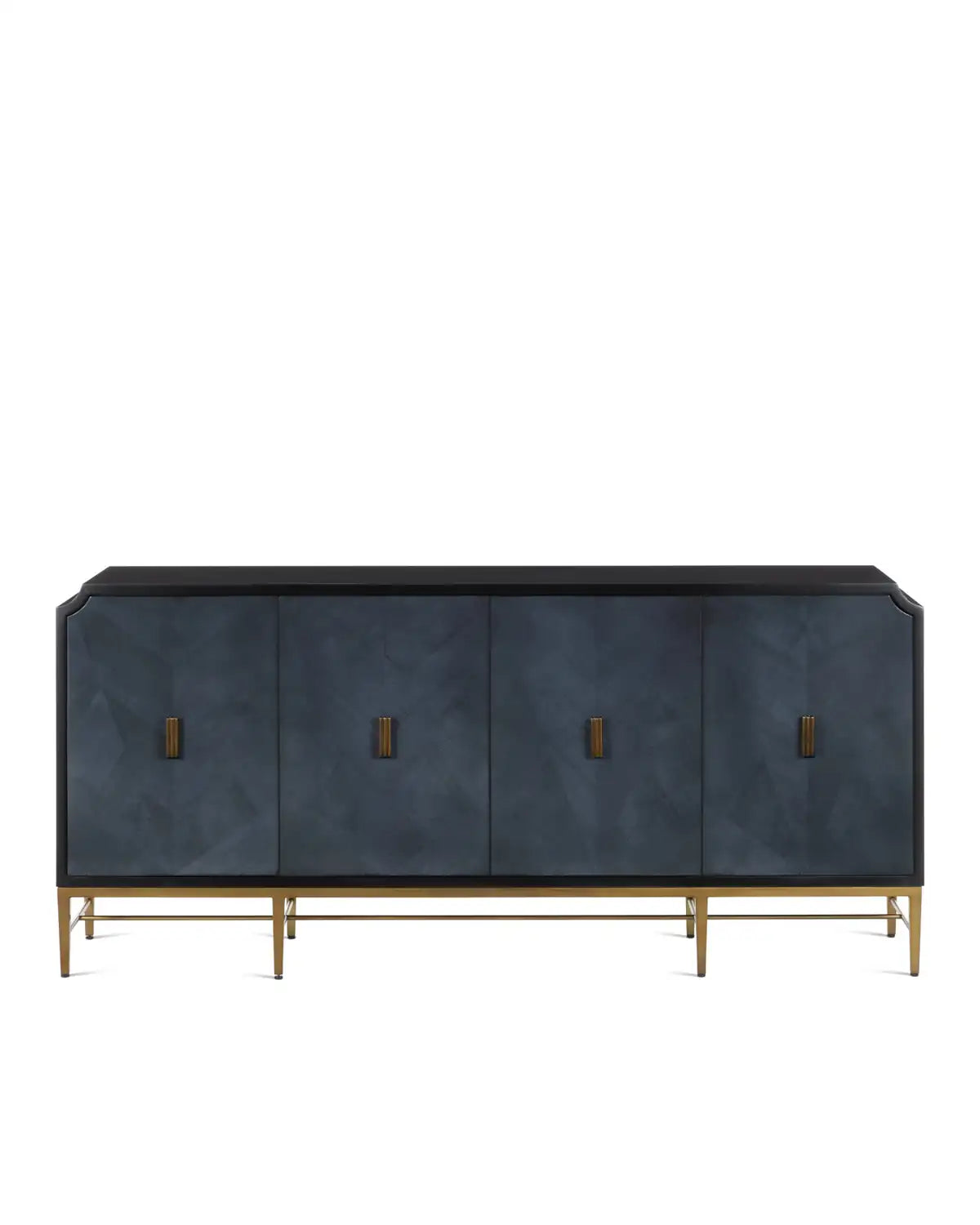 CURREY & COMPANY KALLISTA BLUE CREDENZA - Cabinets & Bar