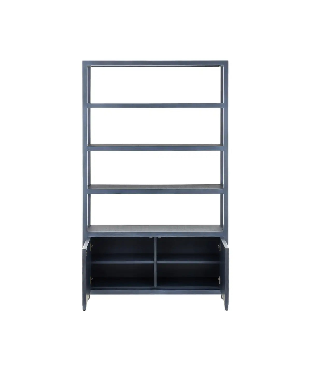 CURREY & COMPANY SANTOS VINTAGE NAVY STORAGE ETAGERE - Decorative Accents