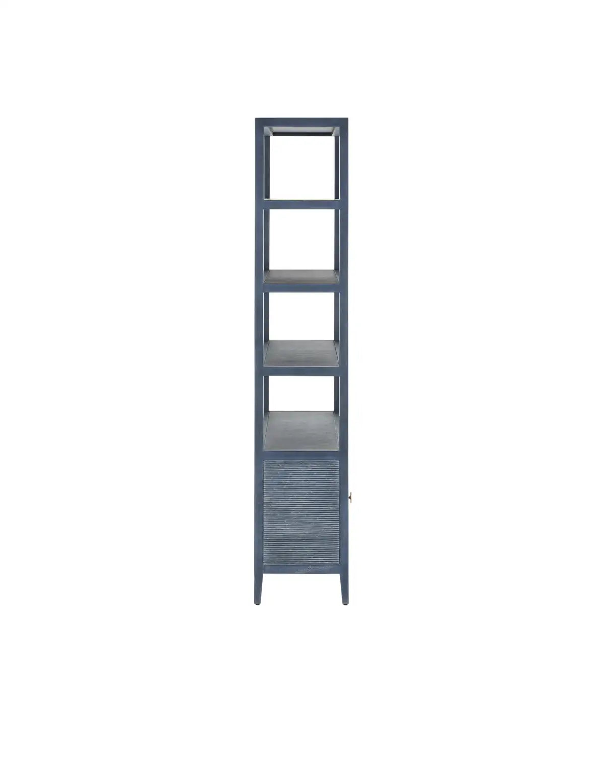 CURREY & COMPANY SANTOS VINTAGE NAVY STORAGE ETAGERE - Decorative Accents