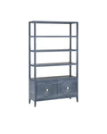CURREY & COMPANY SANTOS VINTAGE NAVY STORAGE ETAGERE - Decorative Accents