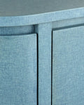 CURREY & COMPANY BRIALLEN BLUE DEMI-LUNE CABINET - Cabinets & Bar