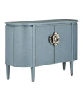 CURREY & COMPANY BRIALLEN BLUE DEMI-LUNE CABINET - Cabinets & Bar