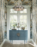 CURREY & COMPANY BRIALLEN BLUE DEMI-LUNE CABINET - Cabinets & Bar