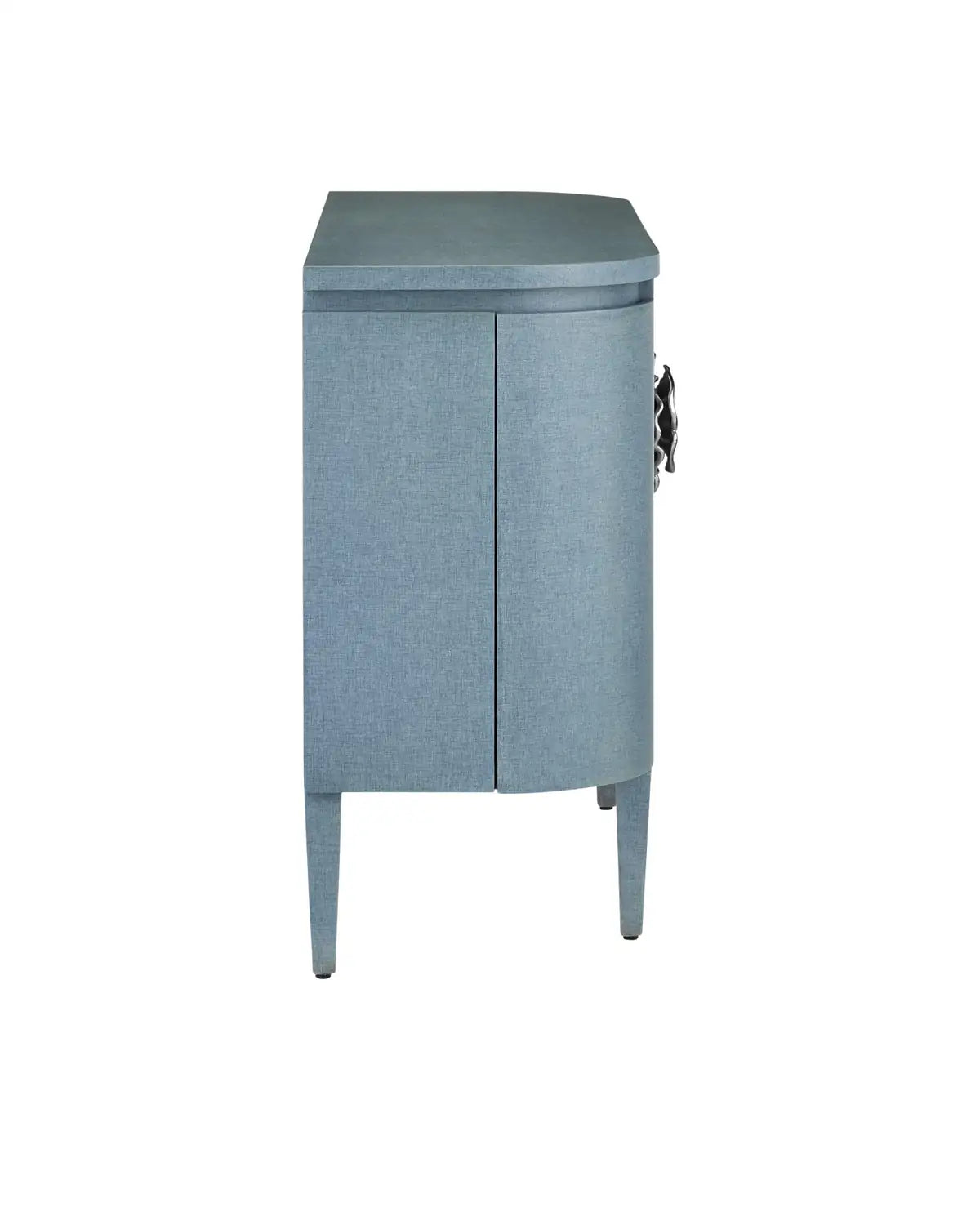 CURREY & COMPANY BRIALLEN BLUE DEMI-LUNE CABINET - Cabinets & Bar