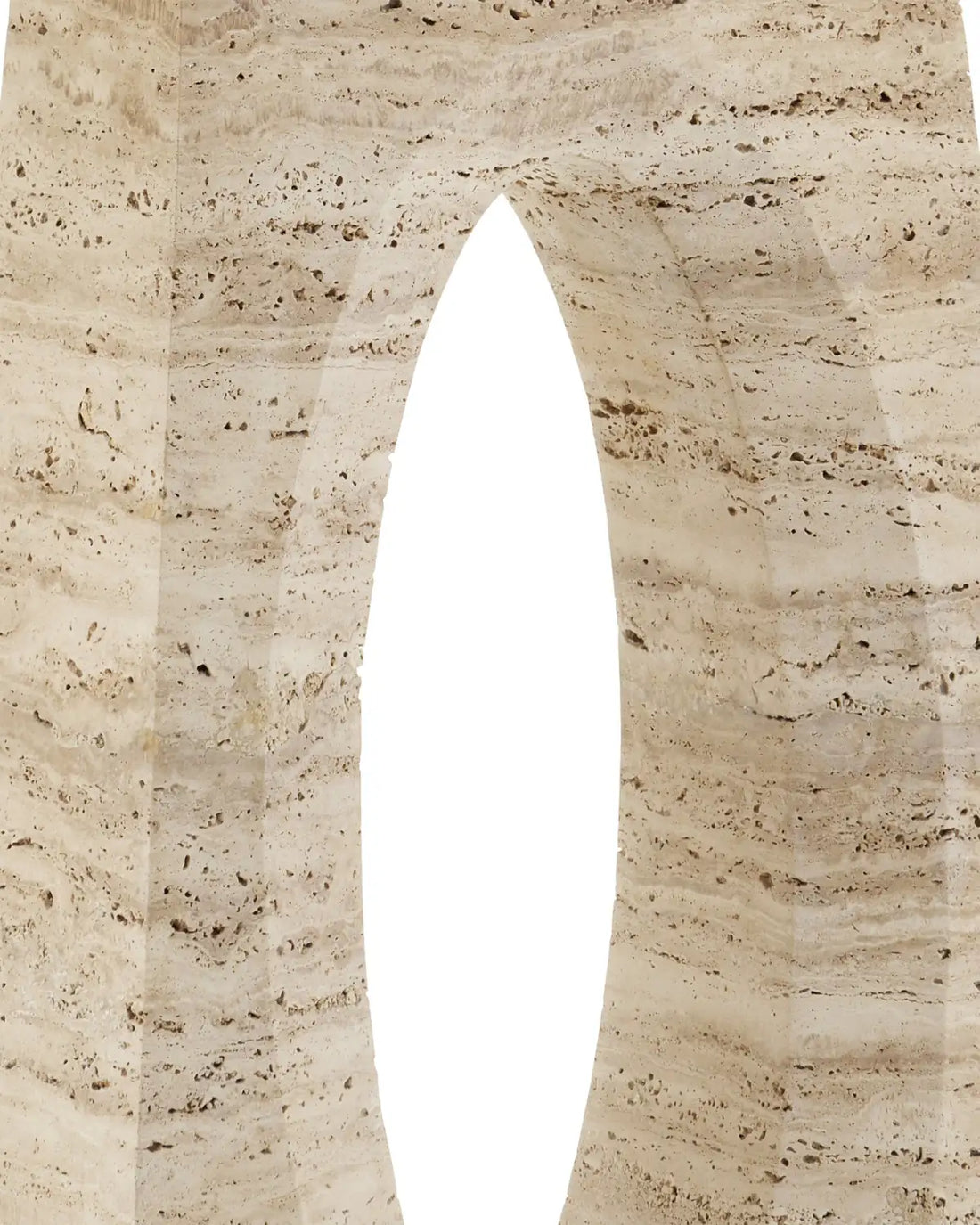 CURREY & COMPANY DEMI TRAVERTINE CONSOLE TABLE - Dining Tables