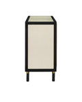 CURREY & COMPANY DEANNA RAFFIA CREDENZA - Cabinets & Bar