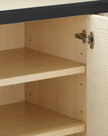 CURREY & COMPANY DEANNA RAFFIA CREDENZA - Cabinets & Bar