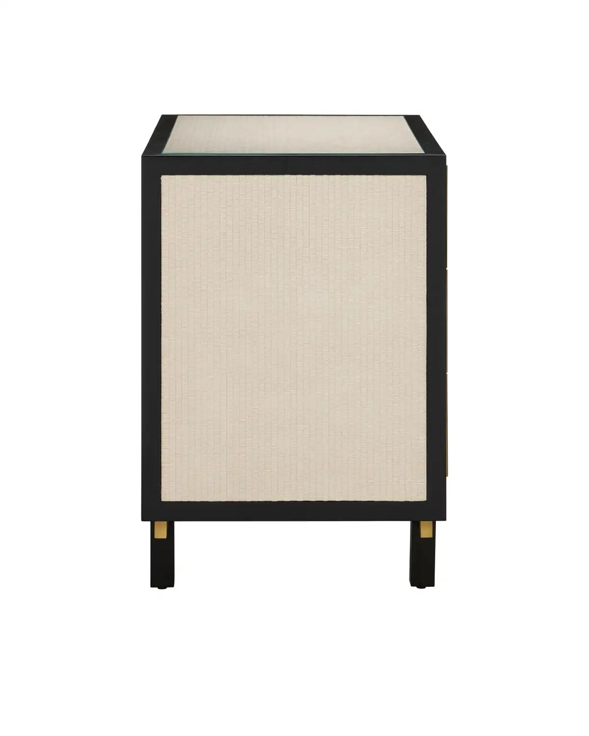 CURREY & COMPANY, DEANNA RAFFIA NIGHTSTAND, NIGHTSTANDS