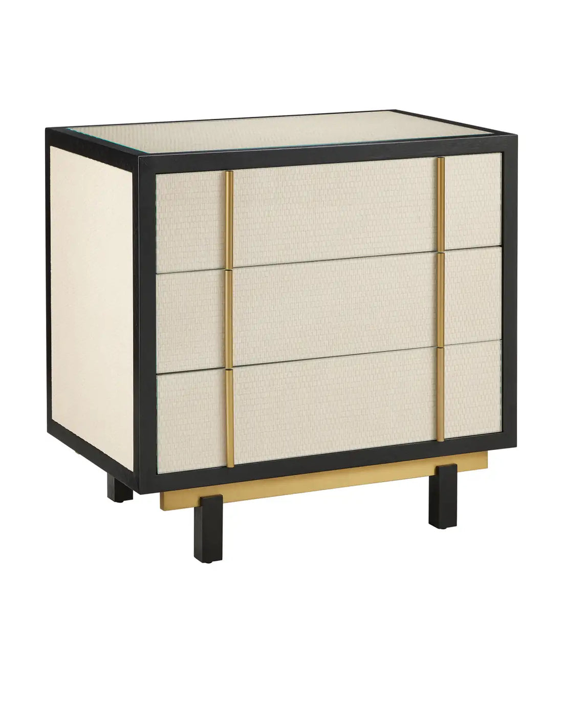 CURREY & COMPANY, DEANNA RAFFIA NIGHTSTAND, NIGHTSTANDS