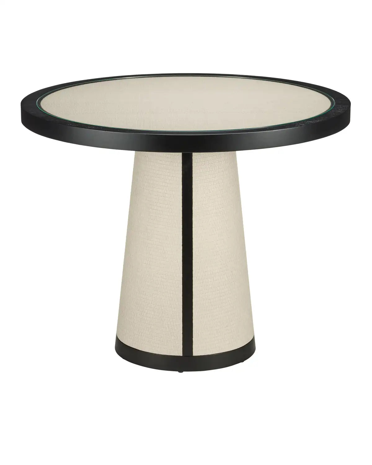 CURREY & COMPANY DEANNA RAFFIA ENTRY TABLE - Dining Tables
