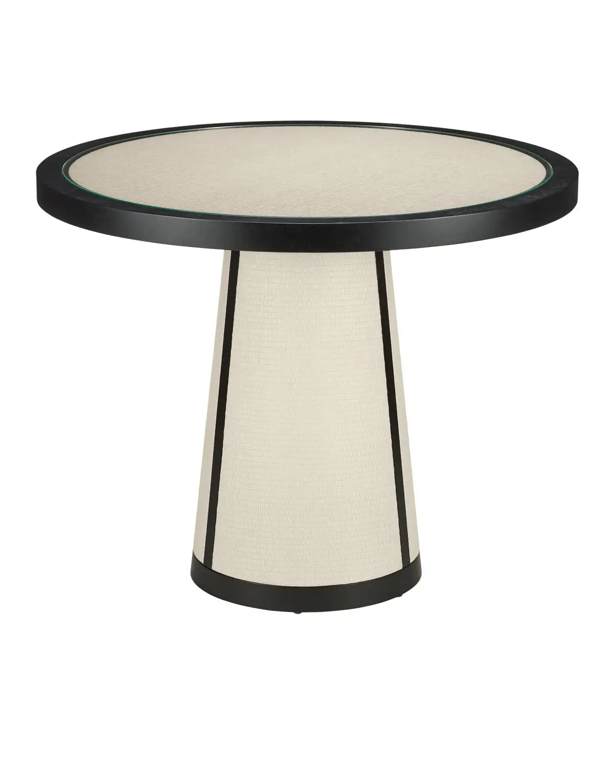 CURREY & COMPANY DEANNA RAFFIA ENTRY TABLE - Dining Tables