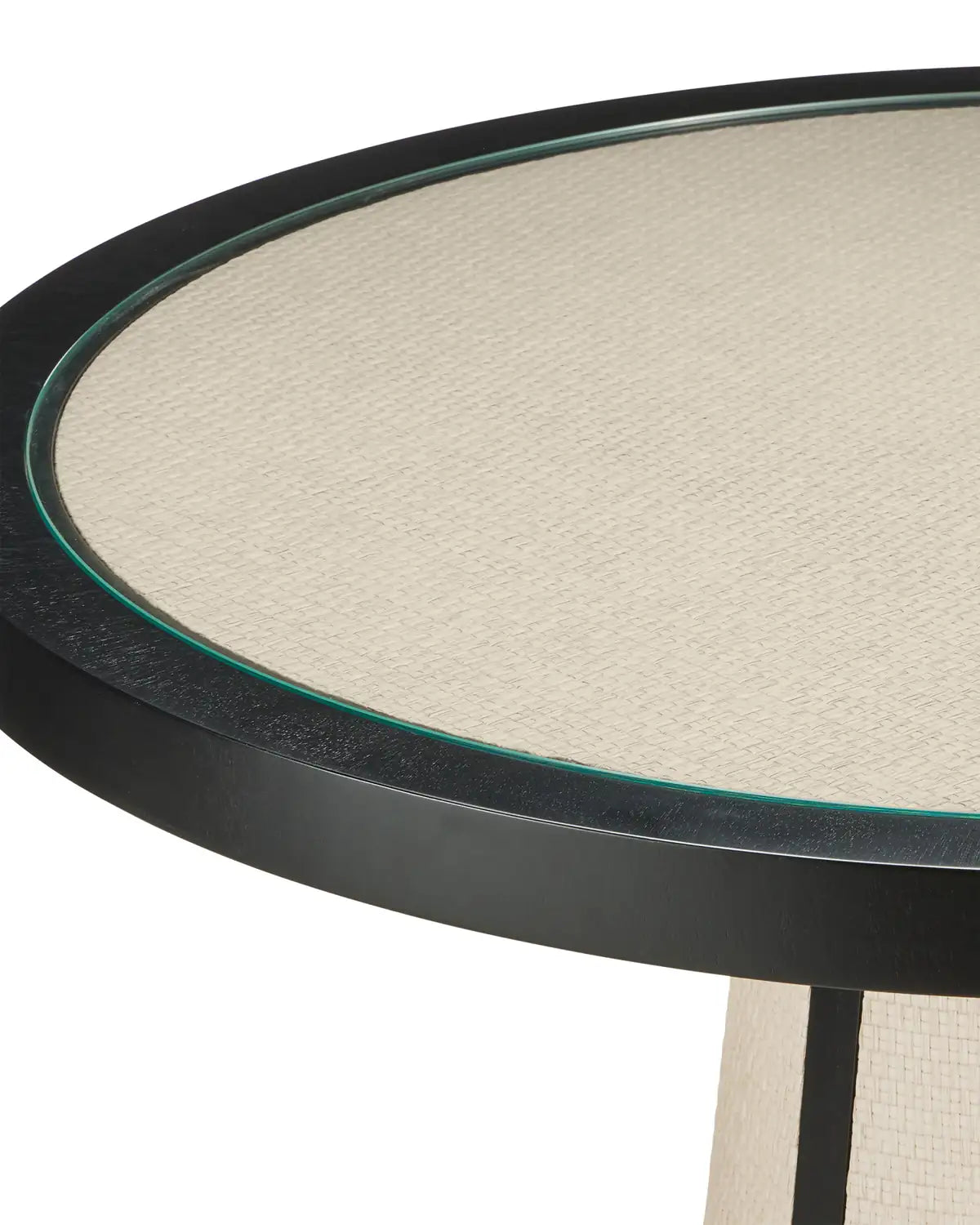 CURREY & COMPANY DEANNA RAFFIA ENTRY TABLE - Dining Tables