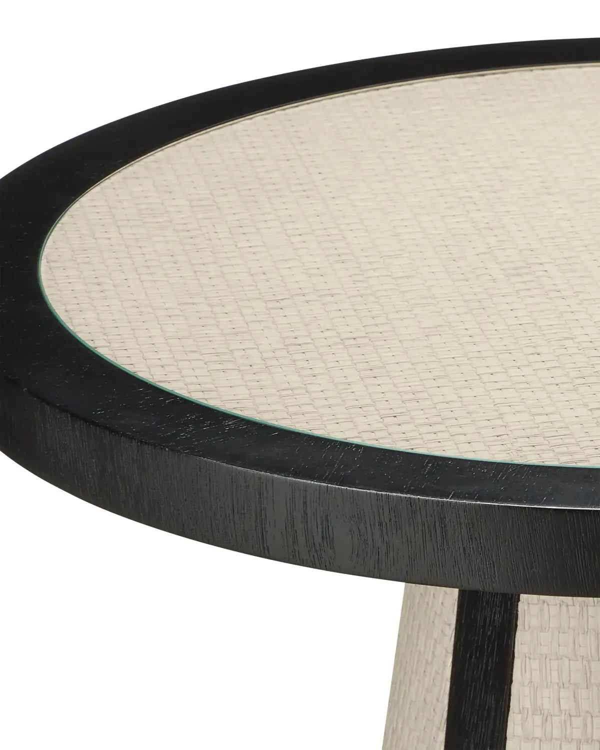 CURREY & COMPANY DEANNA RAFFIA ACCENT TABLE - Dining Tables