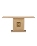 CURREY & COMPANY MOROMBE WASHED OAK CONSOLE TABLE - Dining Tables