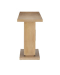 CURREY & COMPANY MOROMBE WASHED OAK CONSOLE TABLE - Dining Tables