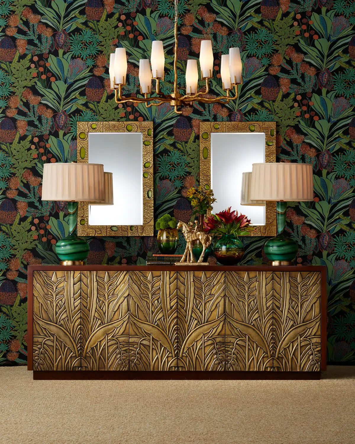 CURREY & COMPANY JARDIN CREDENZA - Cabinets & Bar