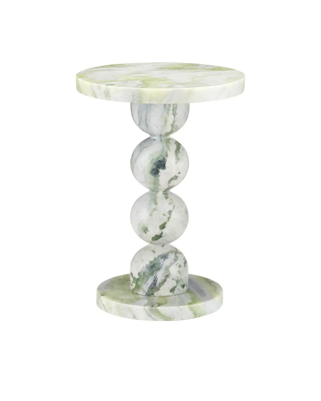 CURREY & COMPANY TURNER GREEN ONYX ACCENT TABLE - Dining Tables