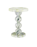 CURREY & COMPANY TURNER GREEN ONYX ACCENT TABLE - Dining Tables