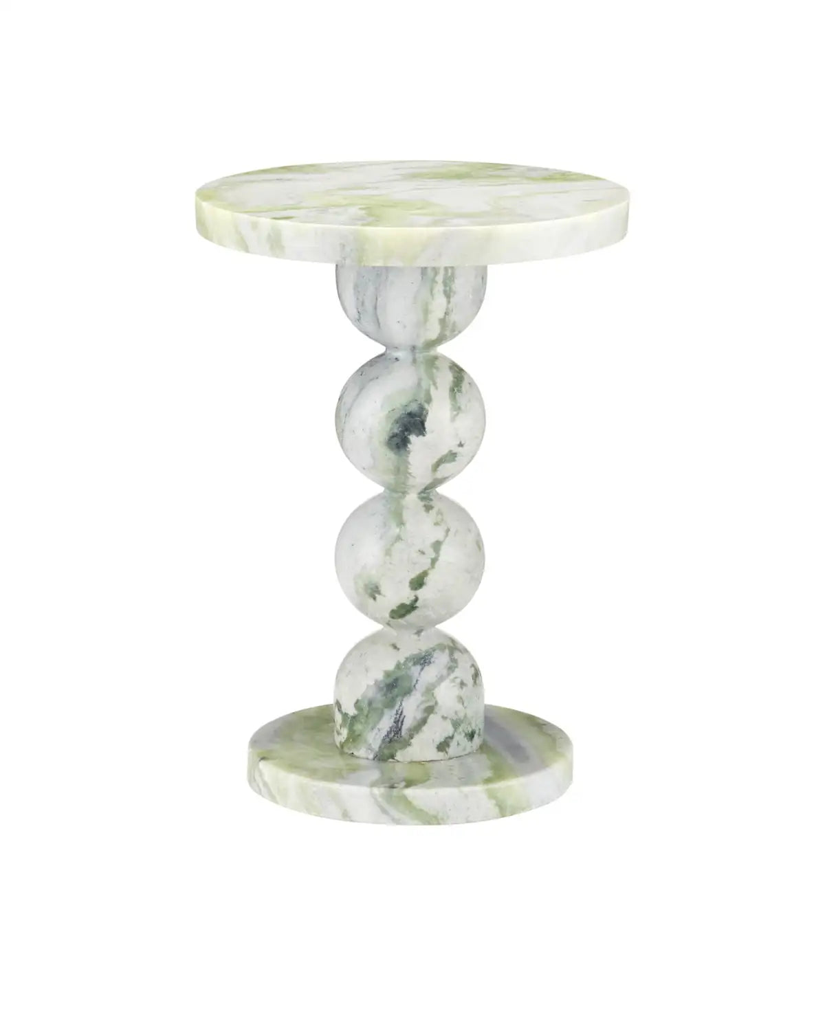 CURREY & COMPANY TURNER GREEN ONYX ACCENT TABLE - Dining Tables