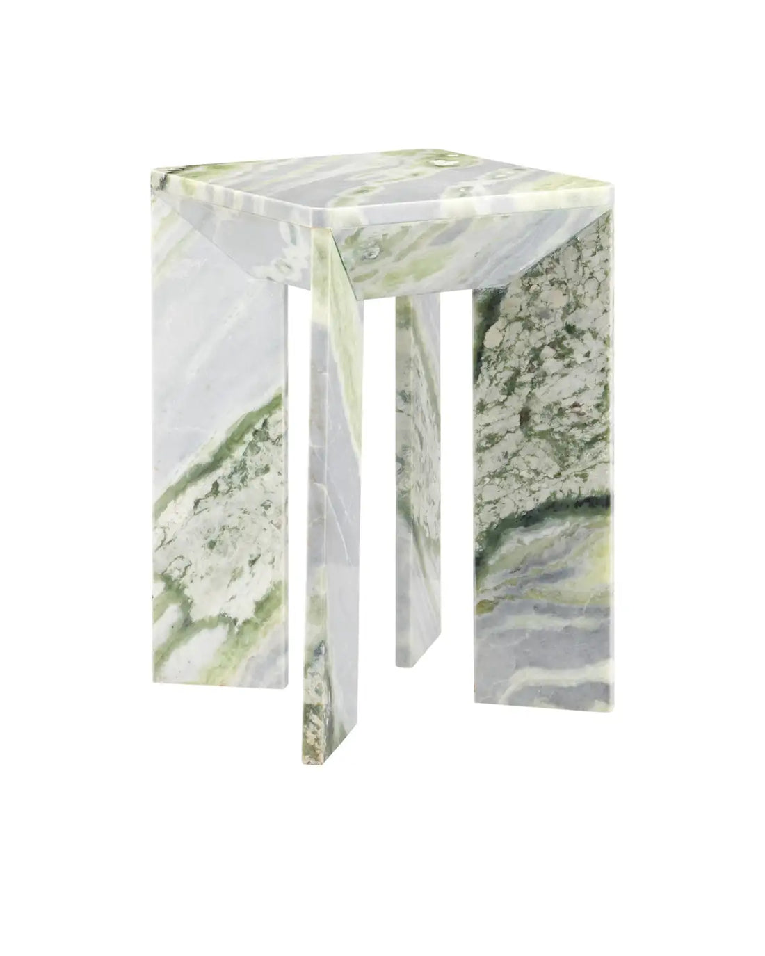 CURREY & COMPANY MINERALE GREEN ONYX ACCENT TABLE - Dining Tables
