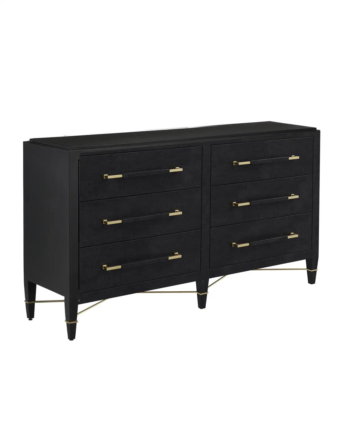 CURREY & COMPANY, VERONA SIX-DRAWER CHEST, NIGHTSTANDS