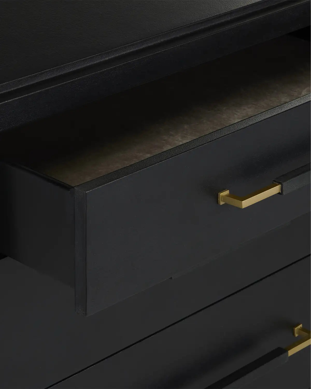CURREY & COMPANY, VERONA SIX-DRAWER CHEST, NIGHTSTANDS