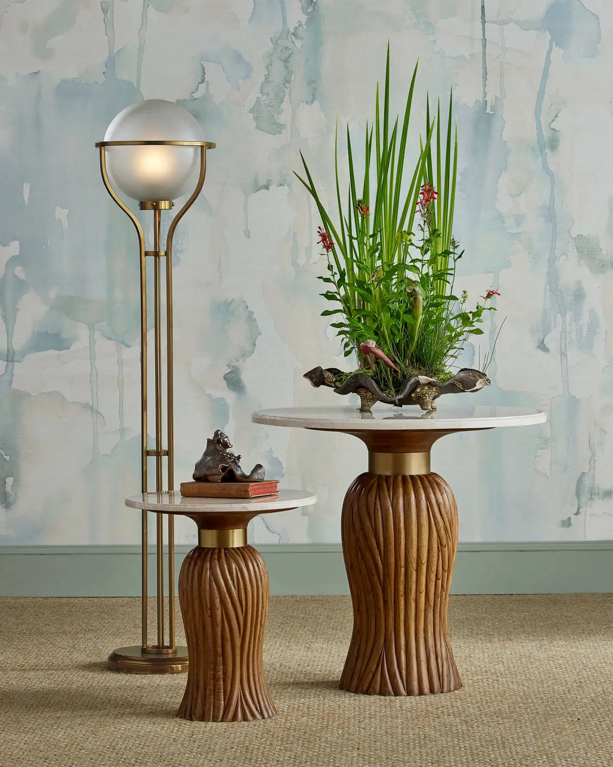 CURREY & COMPANY TASSEL ENTRY TABLE - Side
